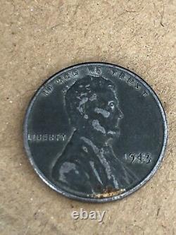 1943 Silver Steel Lincoln Wheat Penny Cent No Mint Mark