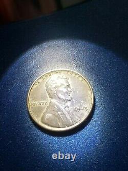 1943 Silver Steel Lincoln Wheat Penny Cent No Mint Mark magnetic
