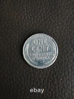 1943 Silver Steel Lincoln Wheat Penny No Mint Mark (Extremely Rare!)