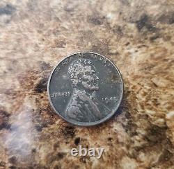 1943 Silver Steel Lincoln Wheat Penny No Mint Mark Magnetic