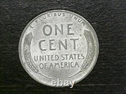 1943 Silver Steel Lincoln Wheat Penny One Cent No Mint Mark