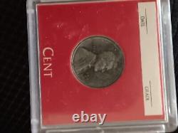 1943 Silver Steel Wheat Penny, No Mint Mark, Excellent condition in case