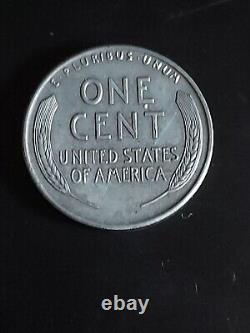 1943 Silver Steel Wheat Penny, No Mint Mark, Great condition