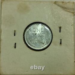 1943 Silver Steel Wheat Penny No Mint Mark Magnetic