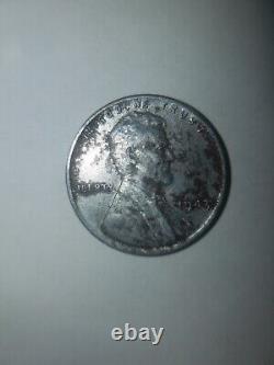 1943 Silver Steel Wheat Penny, No Mint Mark, Magnetic, Ddo