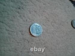 1943 Silver Steel Wheat Penny, No Mint Mark, Magnetic, Ddo, ddr