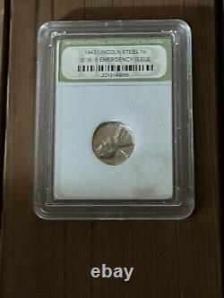1943 Silver Steel Wheat Penny, No Mint Mark, Proof Like Condition