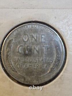 1943 Steel Penny No Mint Mark. Rim Error L In Liberty. Magnetic