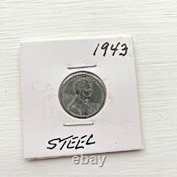 1943 Steel Wheat Penny No Mint Mark US Lincoln Collectible Silver Coin #1