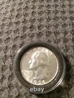 1956 Quarter No Mint Mark 90% Silver