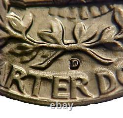 1957-D Quarter Misplaced Mint Mark Error FS-501 Cherrypickers CH BU! -c4505dcch