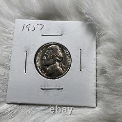 1957 jefferson nickel no mint mark