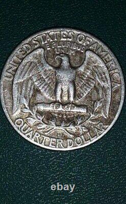 1962 d silver quarter DDO with double punched mint mark