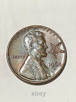 1964 D Lincoln Penny Mint Mark A from America Error Rare Star Penny