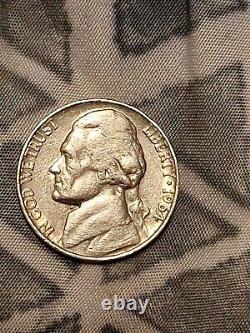 1964 Jefferson Nickel, No Mint Mark, Error Rim Touches Liberty & date