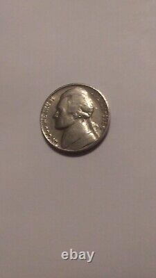 1964 Jefferson Nickel No Mint Mark Words and Date on the Rim