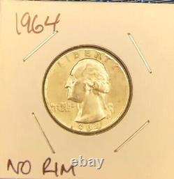 1964 Quarter No Mint Mark With Multiple Errors ExcellentCondition 1 on rim