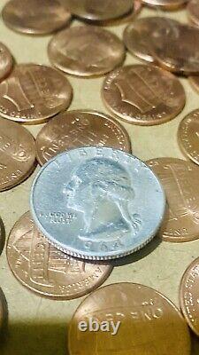1964 SILVER QUARTER TYPE A No MINT MARK SD Real Pic 100% guarantee