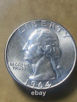 1964 Silver Quarter No Mint Mark, Double Die Obv