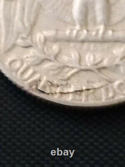 1964 US Mint Error Washington Silver Quarter no mint mark
