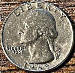 1965 Quarter No Mint Mark error business strike rare must have for collection