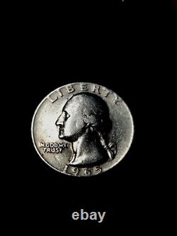 1965 Quater Dollar No Mint Mark, Error, Special Mint Set