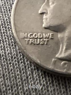 1965 Silver Liberty Quarter No Mint Mark+ Ddo + Ddr Error Lettering- Rare Find