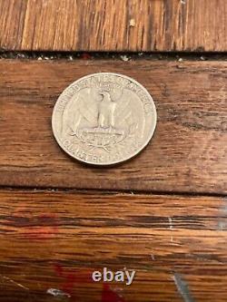 1965 Washington Quarter No Mint Mark Letter Error Rare US Coin