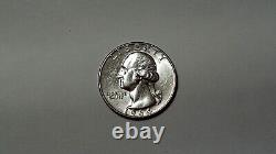 1965 Washington Silver Quarter No Mint Mark, Wide Rim Great Condition