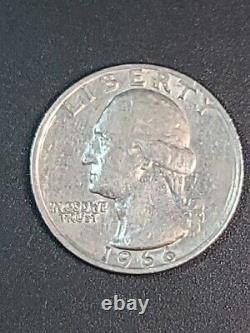 1966 Liberty Quarter Dollar US Coin No Mint Mark/word Error Great Condition