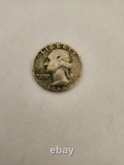 1966 Quarter no mint mark error in minting