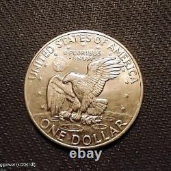 1972 Eisenhower Silver Dollar Coin-No mint mark/die clash and more