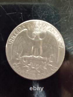 1973 Quarter Silver No Mint Mark Liberty On Rim