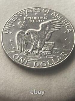 1974 Eisenhower One Dollar D Mint Mark US Coin Old vintage United States Silver