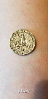 1974 Rare Quarter 25 Cents Coin with No Mint Mark