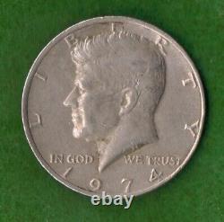 1974 U. S Kennedy Half Dollar NO MINT MARK (NICE COIN)