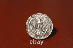 1974 US Silver Quarter Dollar Coin No Mint Mark Error