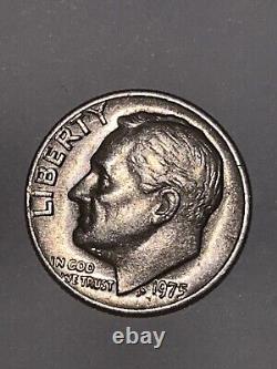1975 No Mint Mark Roosevelt Dime (RARE)