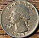 1977 Rare Quarter No Mint Mark, Uncertified error in the back colletible