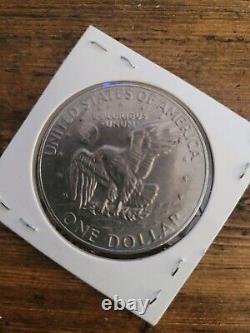 1977 S Eisenhower Silver Dollar Deep Cameo no mint mark Rare. Great shape