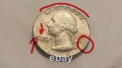 1982-P Washington 25c Quarter Error-Mint mark filled/DDO/DDR In'Cod' We Trust