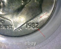 1982 Roosevelt Dime No P Mint Mark Rare Fs-501 Strong Strike Us Error Coin