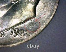 1982 Roosevelt Dime No P Mint Mark Rare Fs-501 Strong Strike Us Error Coin