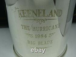 1984 Mark J. Scearce Sterling Silver Keeneland RWR THE HURRICANE Mint Julep Cup
