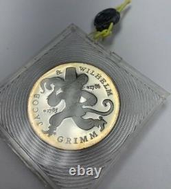 1986 Germany DDR Silver Proof 20 Mark Brothers Grimm Puss in Boots Berlin Mint