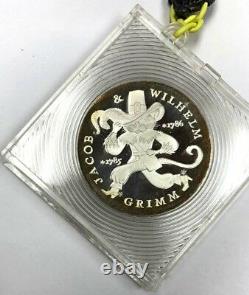 1986 Germany DDR Silver Proof 20 Mark Brothers Grimm Puss in Boots Berlin Mint