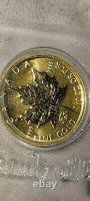1998 Canadian 1/10 Privy Mark Encased Mint! 9999.9 Fine Gold