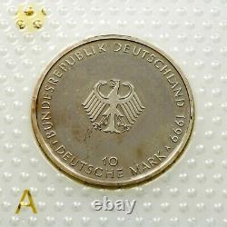 1999-2001A Germany Silver 10 Mark Proof Coins Lot of 4