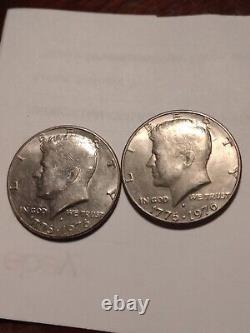 2 Bicentennial Kennedy Half Dollar Mint Mark D