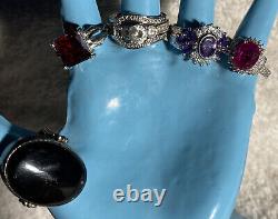 20 Rings All Marked 925 Silver Plated 18KGP & More Beautiful Lot Of Rings